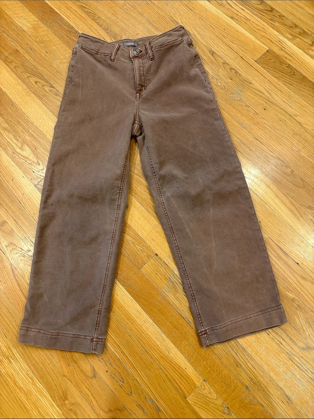 Wide Leg High Rise Capris Brand New